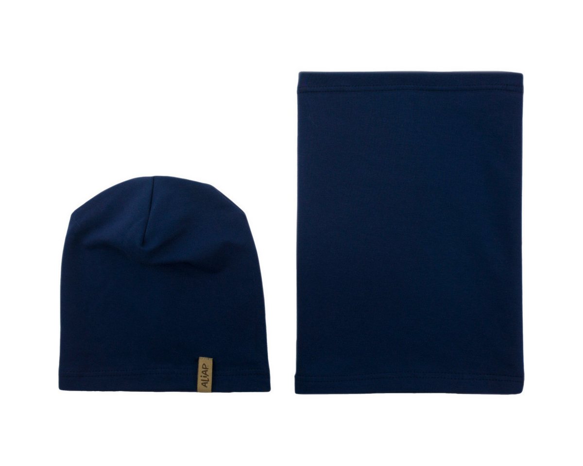 Aliap Mütze & Schal Basic Unisex Kinder (2-tlg) Mütze, Kindermütze, Schal, Kinderschal, Mütze Schal Set von Aliap