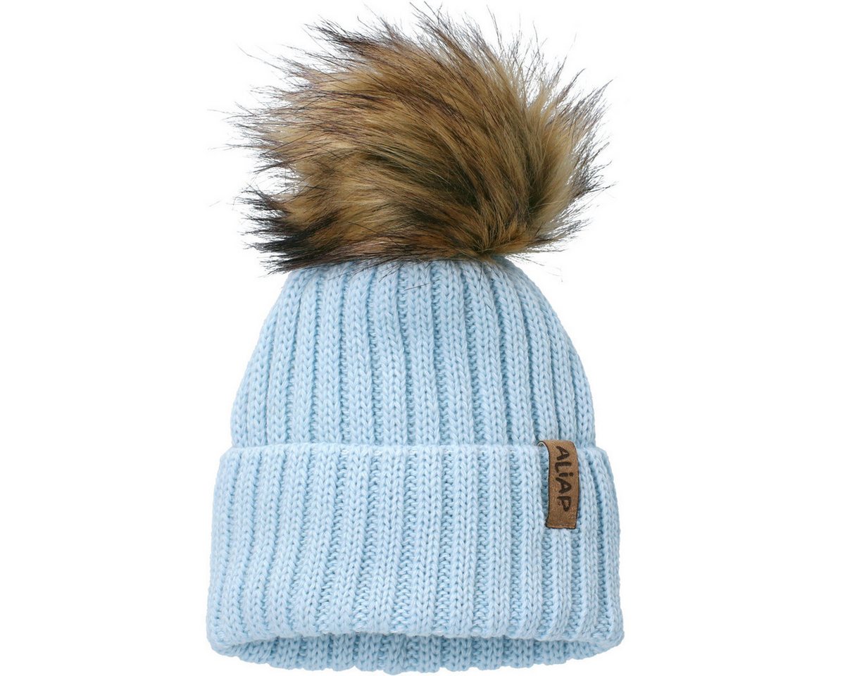 Aliap Strickmütze Bommel Unisex Kinder Strickmütze, Wintermütze, Beanie, Strickbeanie, Unisexmütze Aliap Strickmütze Bommel Unisex Kinder Strickmütze, Wintermütze, Beanie, Strickbeanie, Unisexmütze von Aliap