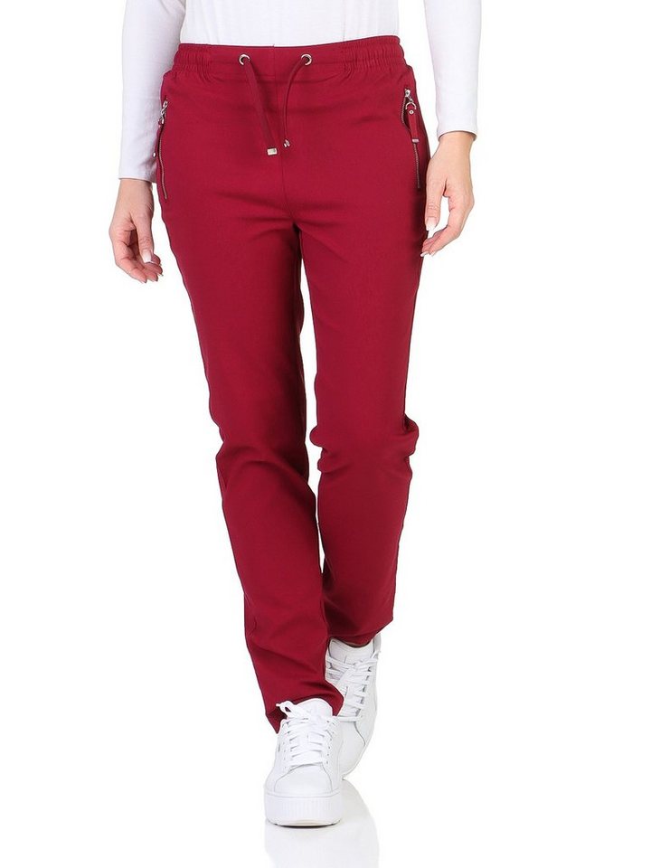 Alica Collection Chinohose Schlupfhose Damen Stretch Hose leichte Sommerhose - Kurzgröße auch in großen Größen erhältlich von Alica Collection