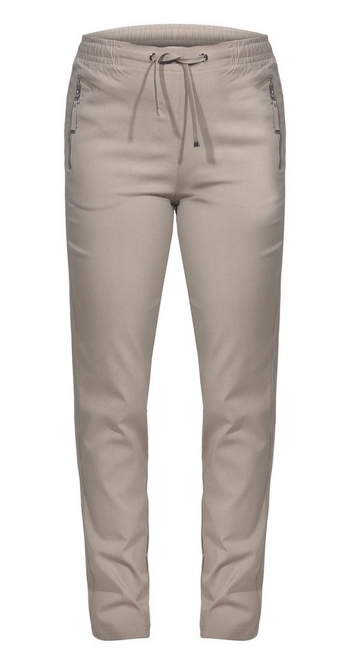 Alica Collection Chinohose Schlupfhose Damen Stretch Hose leichte Sommerhose - Kurzgröße mit Gummibund & Kordelzug, in großen Größen erhältlich von Alica Collection