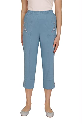 Alica Kurze 7/8 Sommer Schlupfhose mit Gummizug, Stretch, Senioren Hose, Kurzgröße, gerader Schnitt, Hosentaschen Alica Kurze 7/8 Sommer Schlupfhose mit Gummizug, Stretch, Senioren Hose, Kurzgröße, gerader Schnitt, Hosentaschen von Alica
