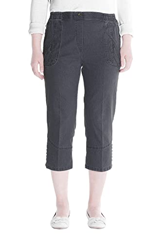 Alica Kurze Sommer Jeans 7/8 Länge, Stretch, Gummizug, Knopfverzierungen, Senioren Denim Schlupfhose Alica Kurze Sommer Jeans 7/8 Länge, Stretch, Gummizug, Knopfverzierungen, Senioren Denim Schlupfhose von Alica