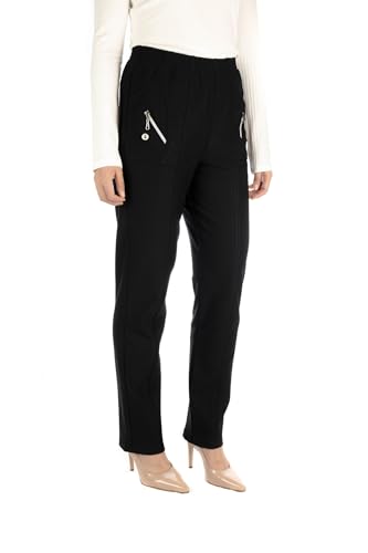Alica Schicke Stretch Damen Hose mit Komfort Gummibund und geradem Schnitt, Schlupfhose geeignet für Senioren von Lupsty