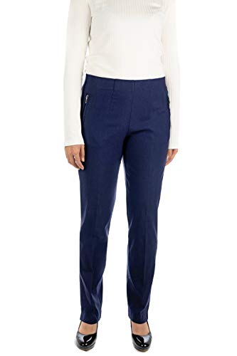 Alica Schicke Stretch Winter Hose, komfortabler Gummibund und gerader Schnitt, Schlupfhose mit Taschen und weichem Innenstoff von Alica