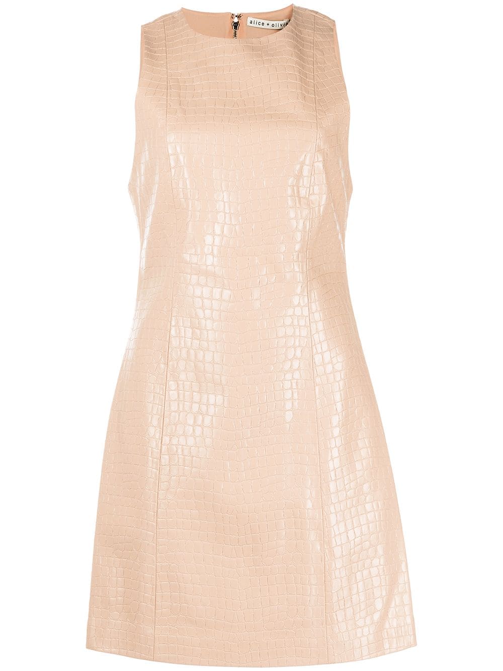 alice + olivia Daven Kleid mit Schlangenmuster - Nude von alice + olivia