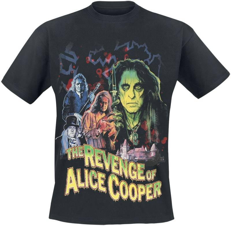 Alice Cooper Revenge Collage T-Shirt schwarz in XL von Alice Cooper