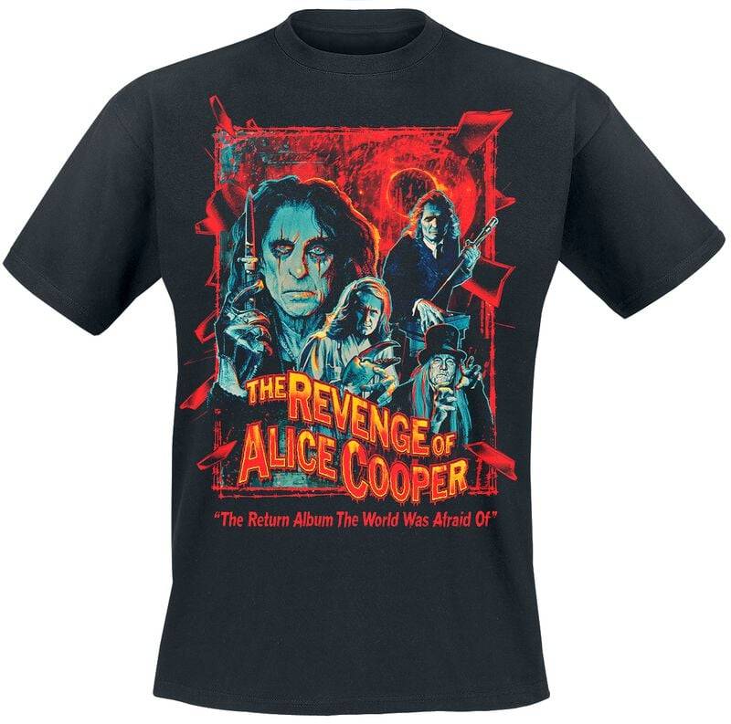 Alice Cooper Revenge Horror Poster T-Shirt schwarz in XXL von Alice Cooper