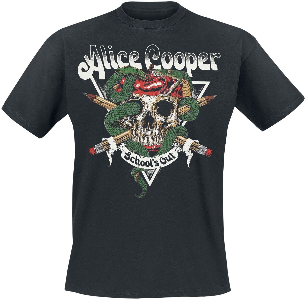 Alice Cooper School's Out Apple T-Shirt schwarz in 5XL von Alice Cooper