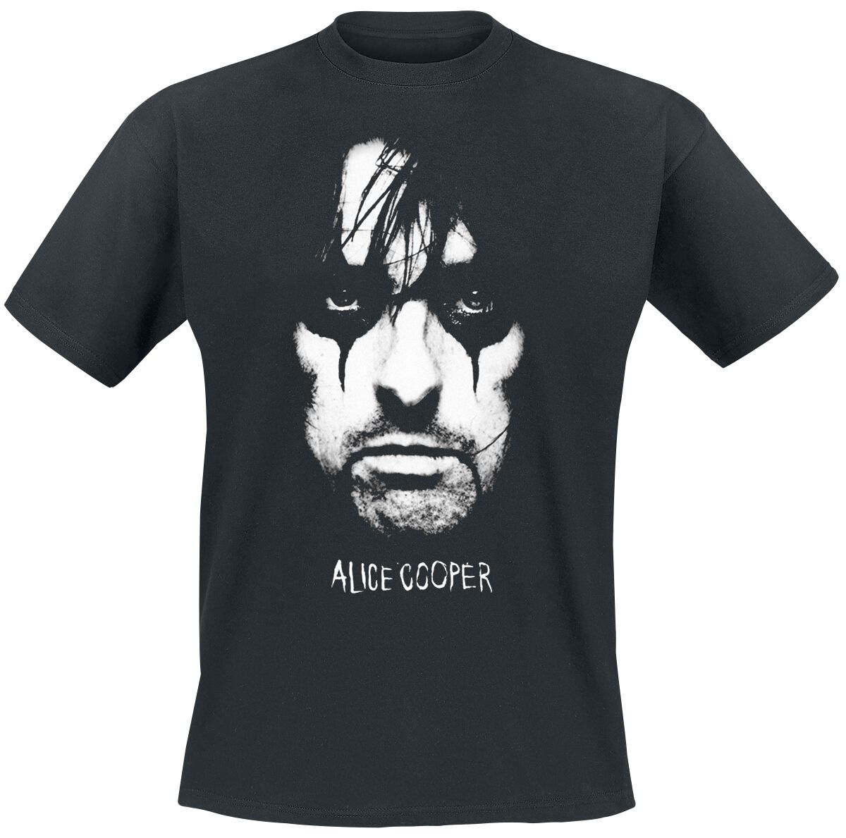 Alice Cooper T-Shirt - Portrait - S bis 4XL - für Männer - Größe L - schwarz  - Lizenziertes Merchandise! von Alice Cooper