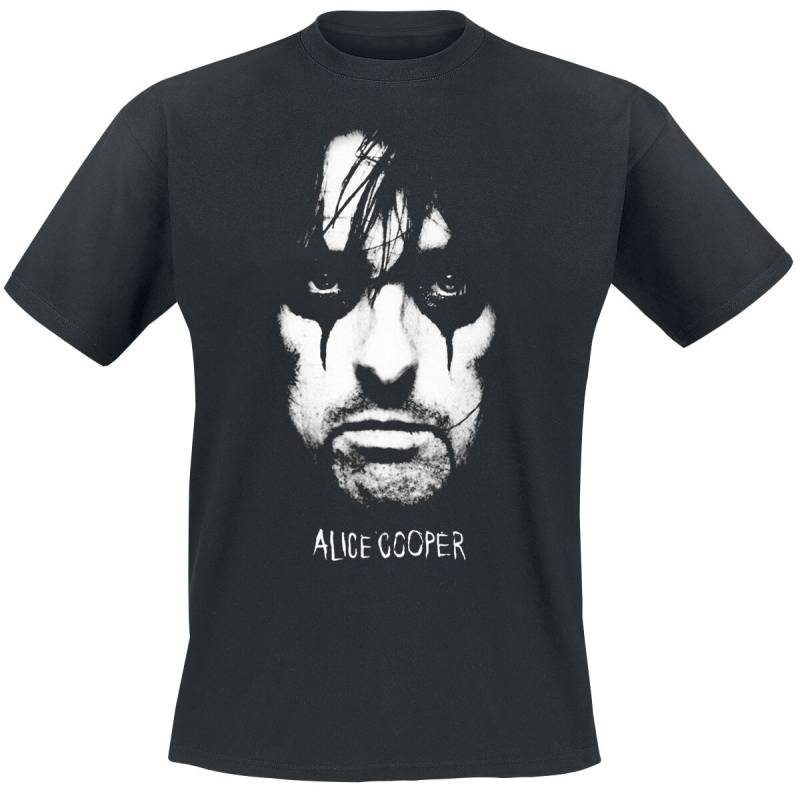 Alice Cooper T-Shirt - Portrait - S bis 4XL - für Männer - Größe M - schwarz  - Lizenziertes Merchandise! von Alice Cooper