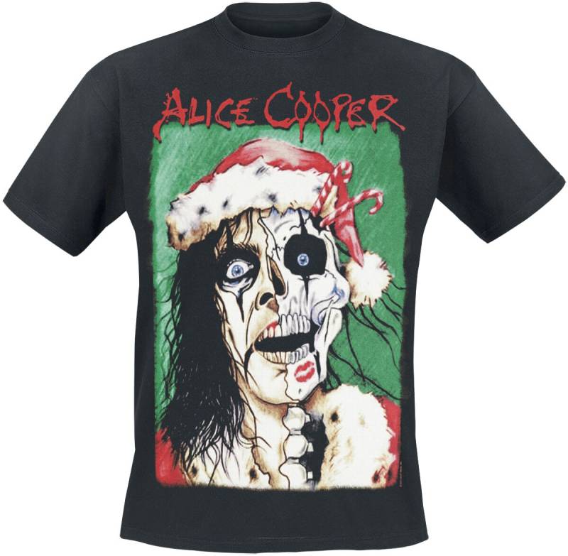 Alice Cooper Xmas Card T-Shirt schwarz in S von Alice Cooper