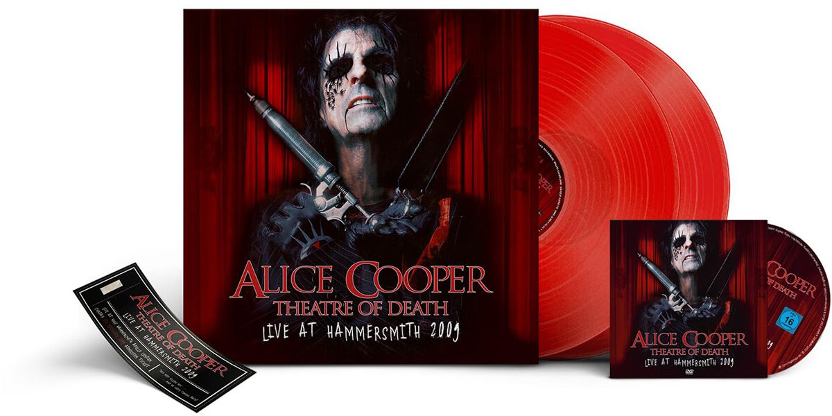 Theatre Of Death - Live 2009 von Alice Cooper - 2-LP & DVD (Boxset, Limited Edition) von Alice Cooper
