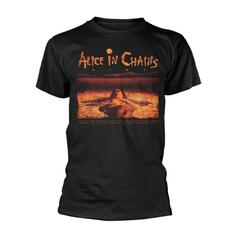 Alice In Chains Dirt Tracklist T-Shirt schwarz in XXL von Alice In Chains