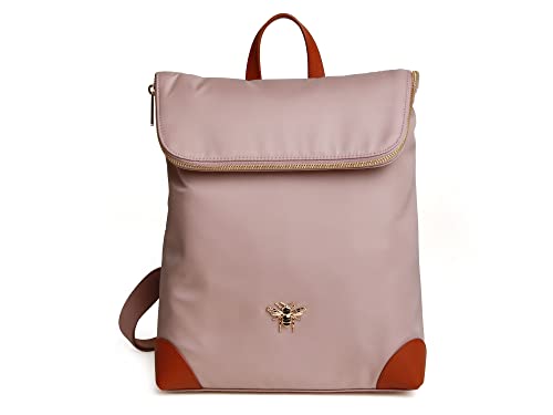 Alice Wheeler Leichter Damen-Rucksack mit goldfarbener Bienen-Verzierung, rose, 38 von Alice Wheeler