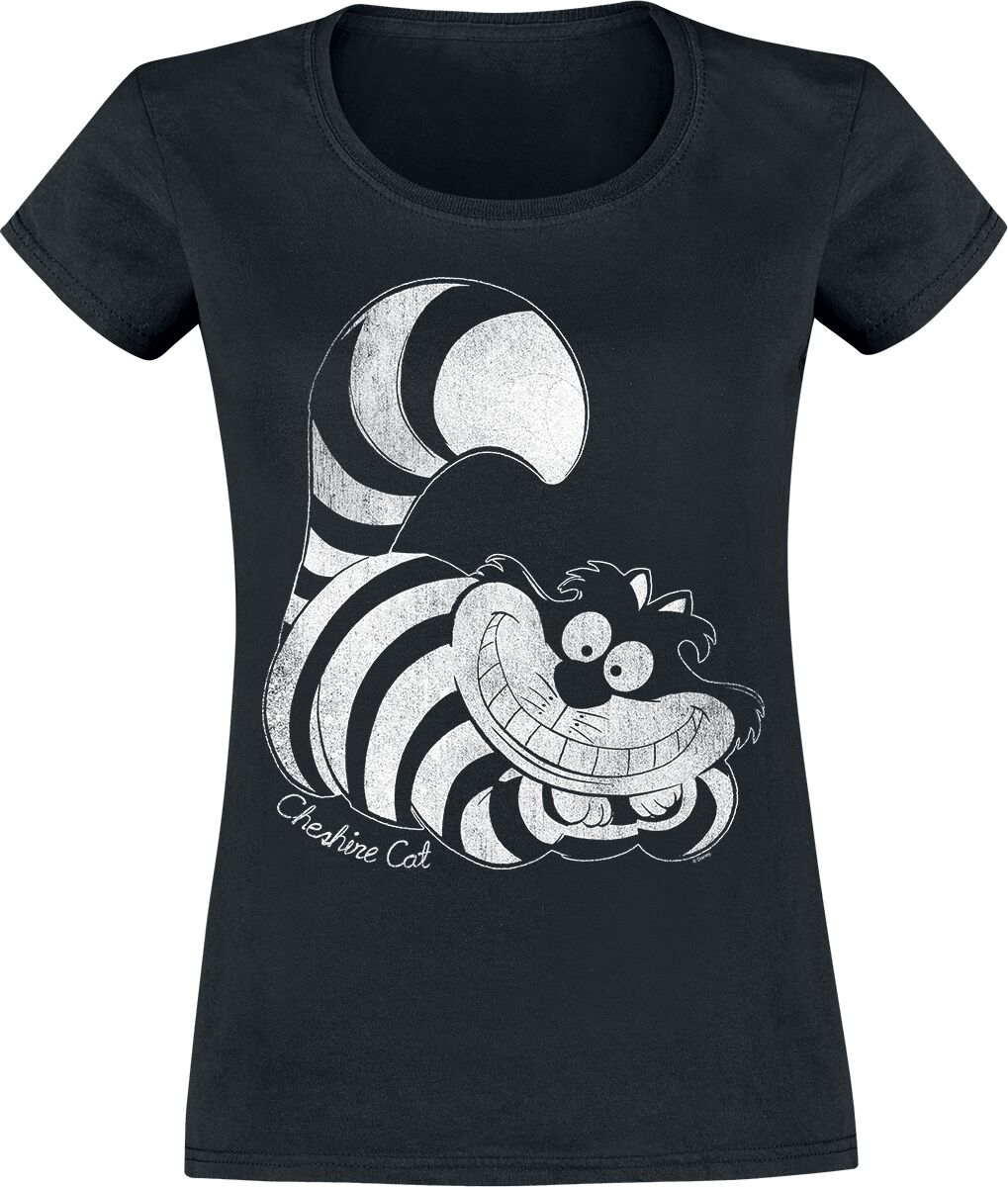 Alice im Wunderland Cheshire Cat T-Shirt schwarz in L von Alice im Wunderland