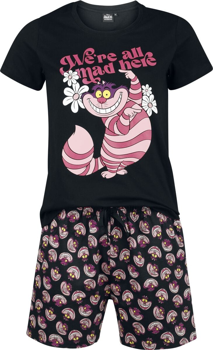 Alice im Wunderland Cheshire Cat - We're All Mad Here Schlafanzug multicolor in XXL von Alice im Wunderland