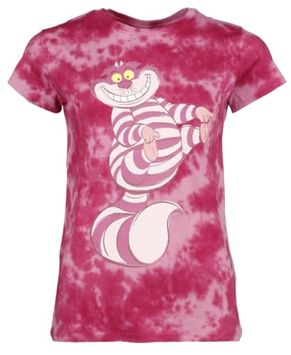 Alice im Wunderland Cheshire Smile Frauen T-Shirt pink S von Alice im Wunderland