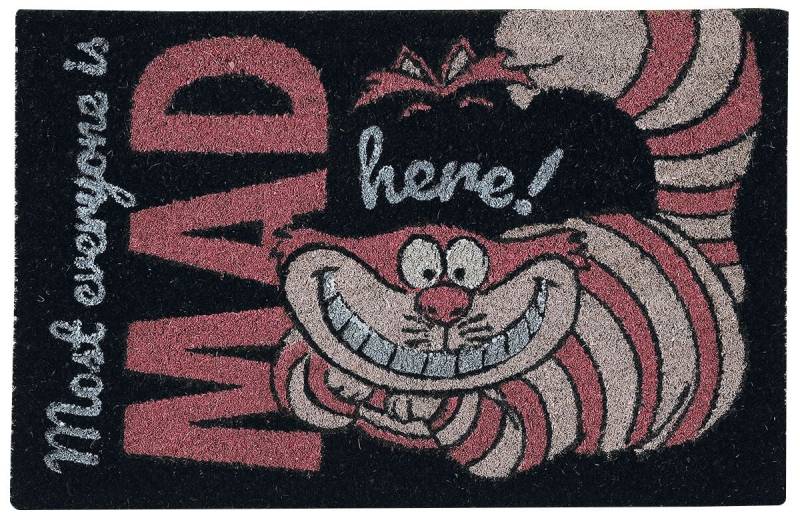 Alice im Wunderland - Disney Fußmatte - We're All Mad Here - pink/schwarz  - Lizenzierter Fanartikel von Alice im Wunderland