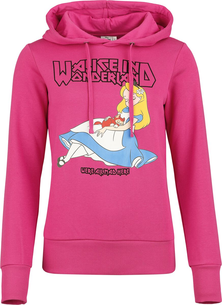 Alice im Wunderland - Disney Kapuzenpullover - We're All Mad Here - S bis 3XL - für Damen - Größe M - pink  - EMP exklusives Merchandise! von Alice im Wunderland