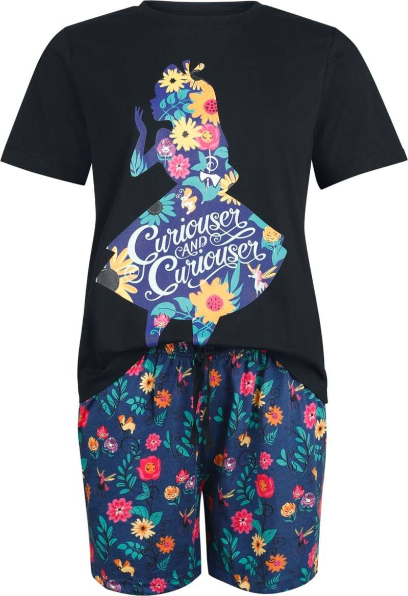 Alice im Wunderland - Disney Schlafanzug - Curiouser - S bis XXL - für Damen - Größe L - multicolor  - EMP exklusives Merchandise! von Alice im Wunderland