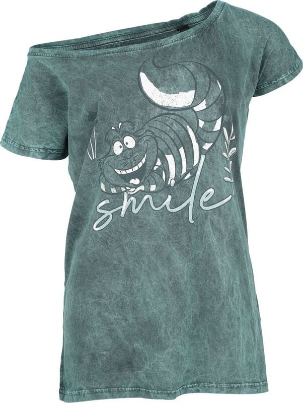 Alice im Wunderland - Disney T-Shirt - Grinsekatze - Smile - S bis 4XL - für Damen - Größe L - blau - Lizenzierter Fanartikel Alice im Wunderland - Disney T-Shirt - Grinsekatze - Smile - S bis 4XL - für Damen - Größe L - blau - Lizenzierter Fanartikel von Alice im Wunderland