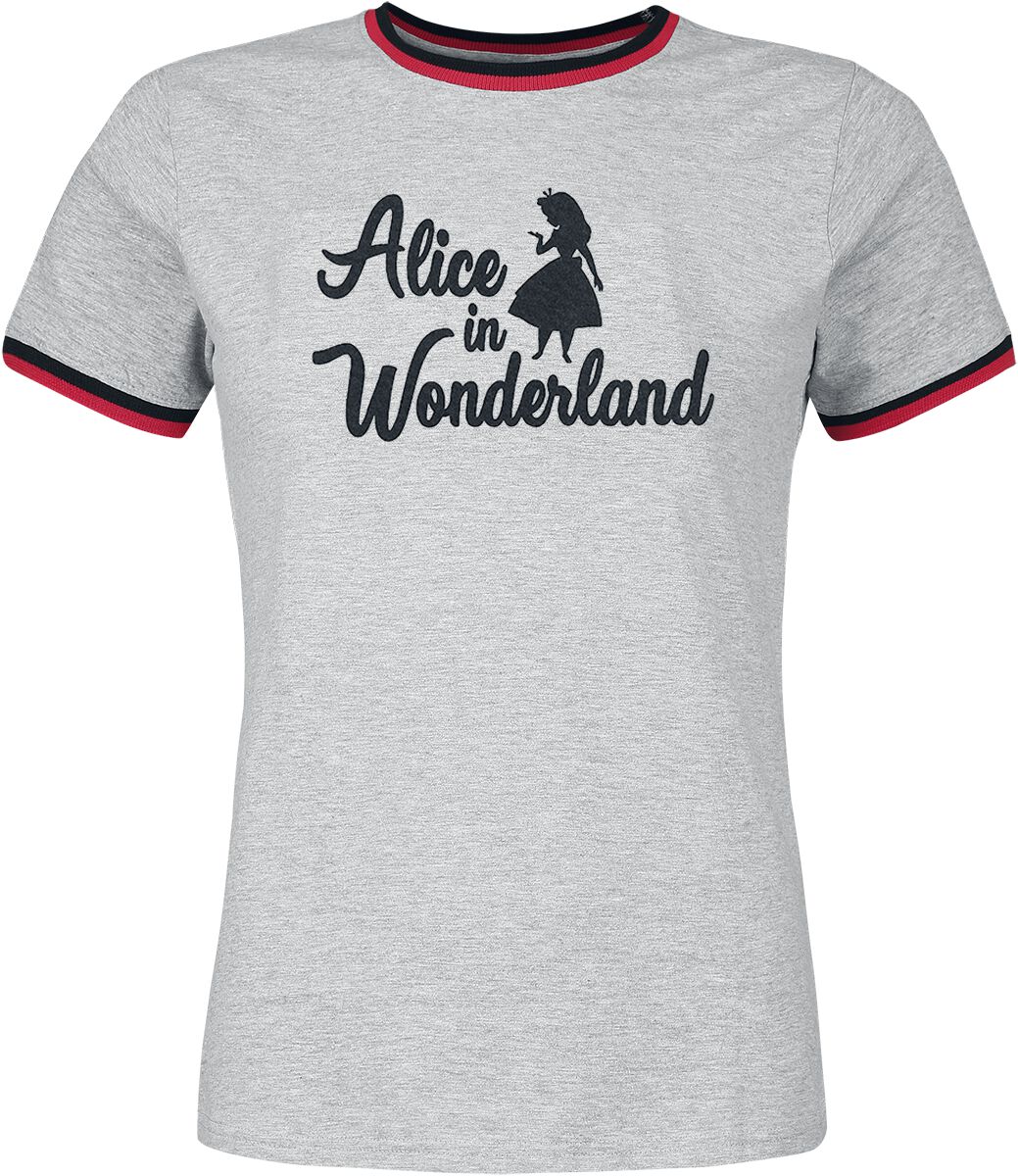 Alice im Wunderland - Disney T-Shirt - Logo - S bis XXL - für Damen - Größe M - multicolor  - Lizenzierter Fanartikel von Alice im Wunderland