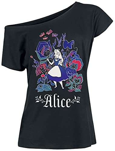 Alice im Wunderland Fairy Tales Frauen T-Shirt schwarz S von Alice im Wunderland