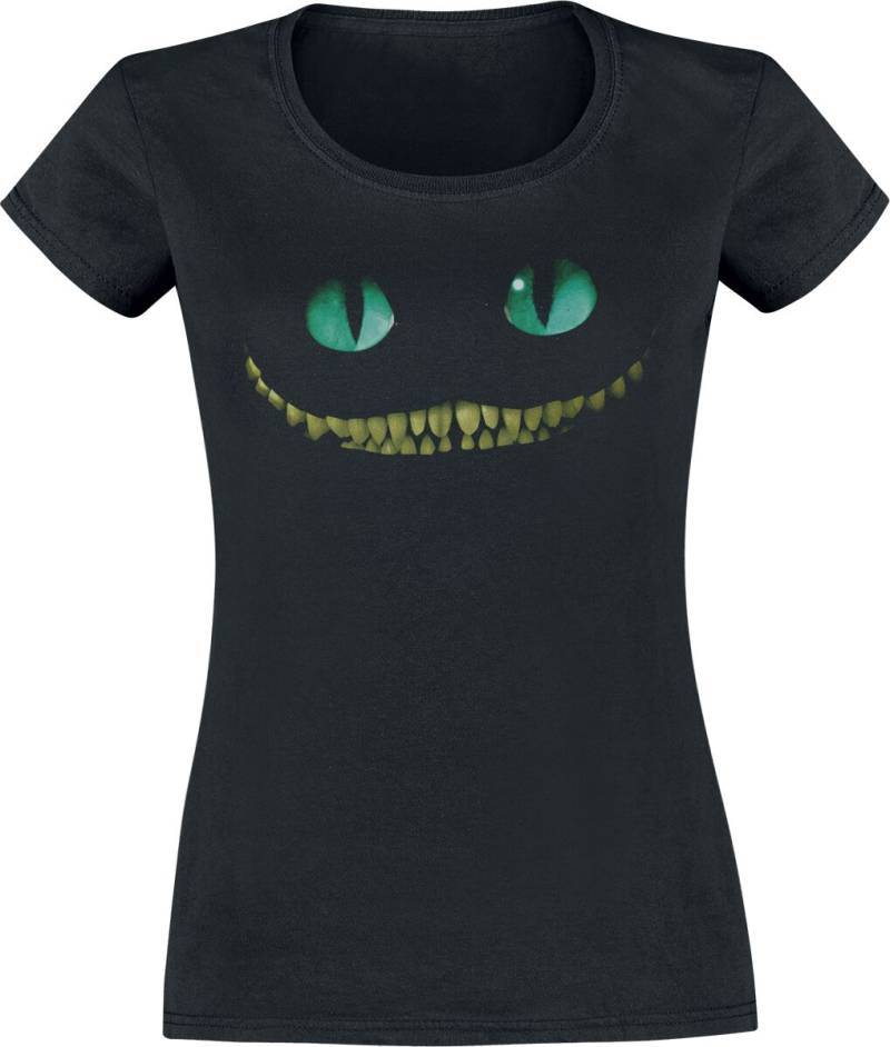 Alice im Wunderland Grinsekatze - Lächeln T-Shirt schwarz in M von Alice im Wunderland