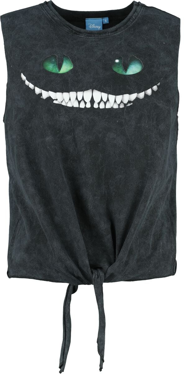 Alice im Wunderland Grinsekatze - Lächeln Top schwarz in XL von Alice im Wunderland