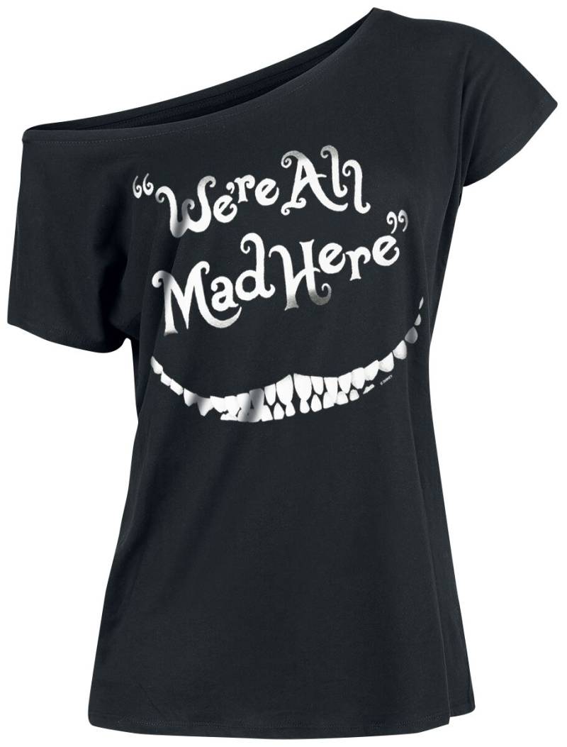 Alice im Wunderland Grinsekatze - We're All Mad Here T-Shirt schwarz in XXL von Alice im Wunderland