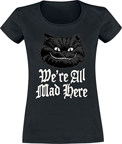 Alice im Wunderland Mad Frauen T-Shirt schwarz XL von Alice im Wunderland