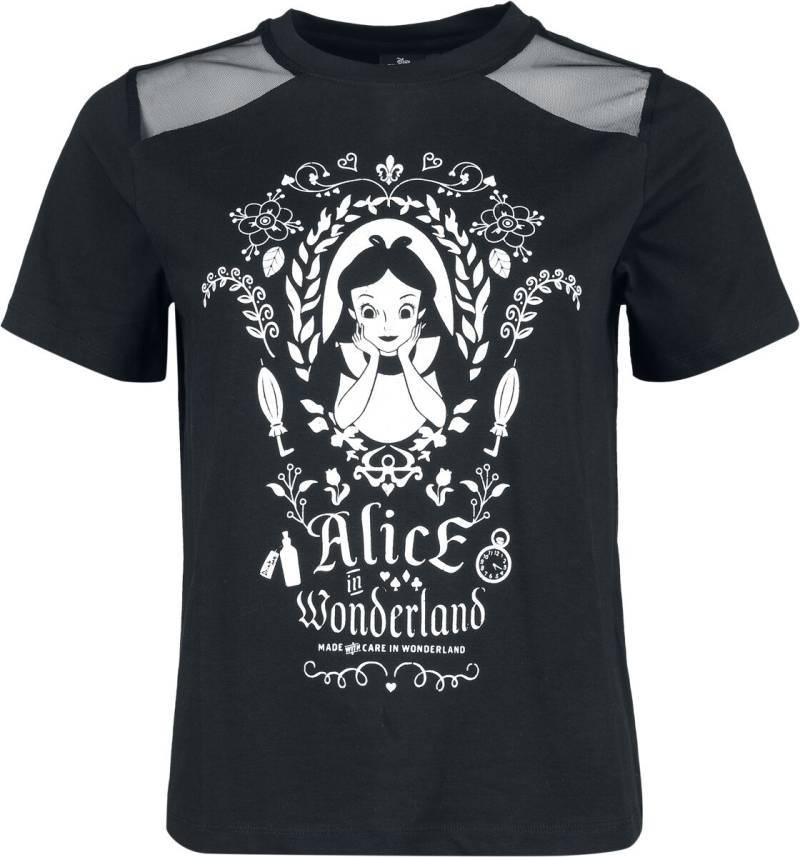 Alice im Wunderland Mirror T-Shirt schwarz in XXL von Alice im Wunderland