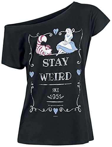 Alice im Wunderland Stay Weird Frauen T-Shirt schwarz S von Alice im Wunderland