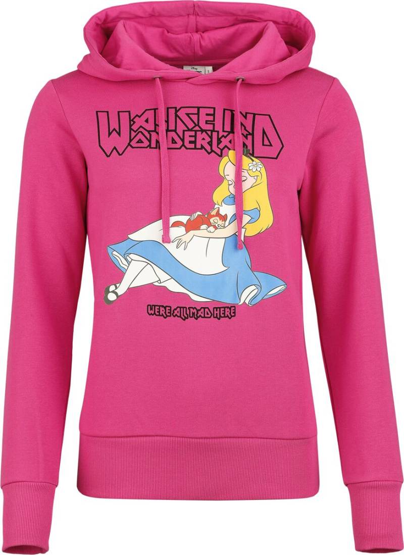 Alice im Wunderland We're All Mad Here Kapuzenpullover pink in XL von Alice im Wunderland