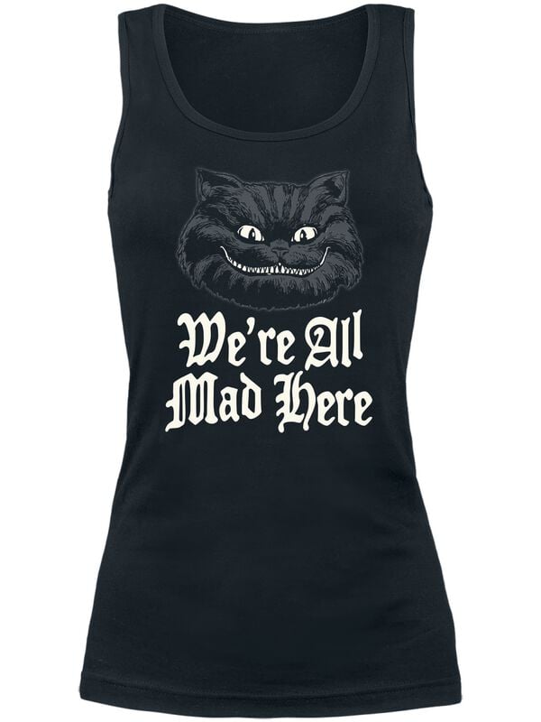 Alice im Wunderland We're All Mad Here Tank-Top schwarz in XL von Alice im Wunderland