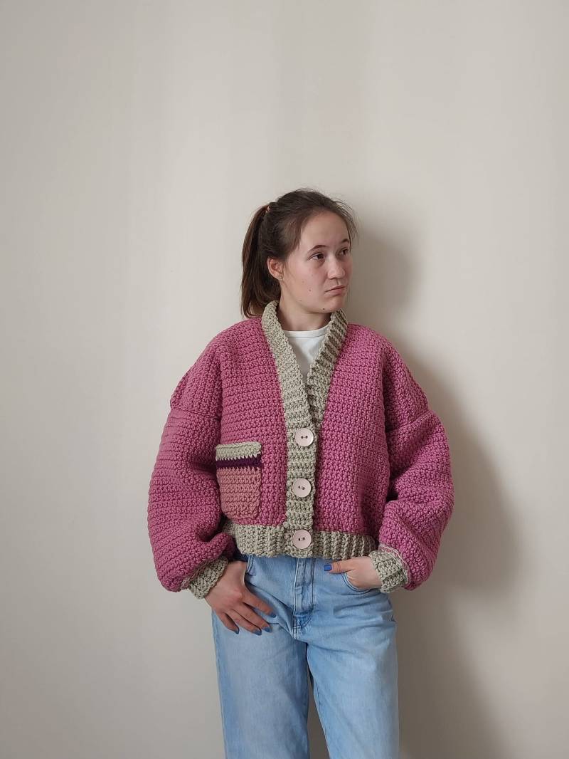 Handstrick-Häkeljacke von AliceDdesigns