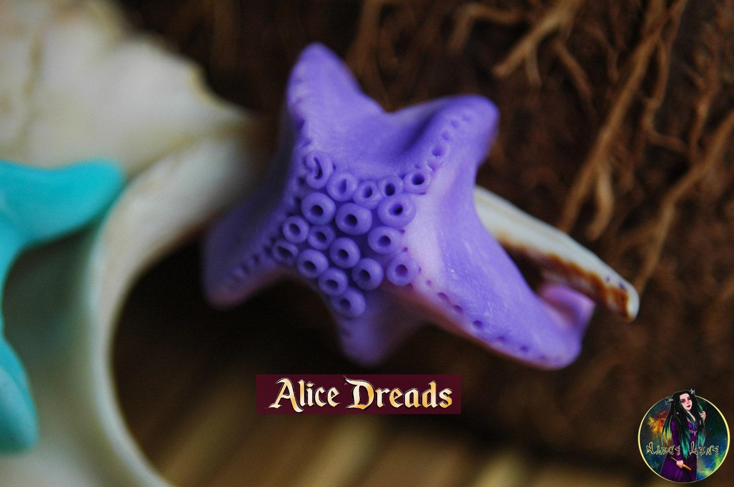 Dreadlock Verlängerungs Haarperlen Für Dreadlocks Lila Seestern Perle Zubehör Dreadlock Verlängerungs Haarperlen Für Dreadlocks Lila Seestern Perle Zubehör von AliceDreads