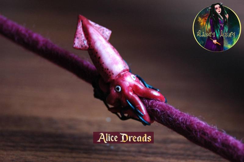Handgemachter Schmuck Für Dreads Haarton Perlen Dreadlockverlängerungen Bead Squid von AliceDreads