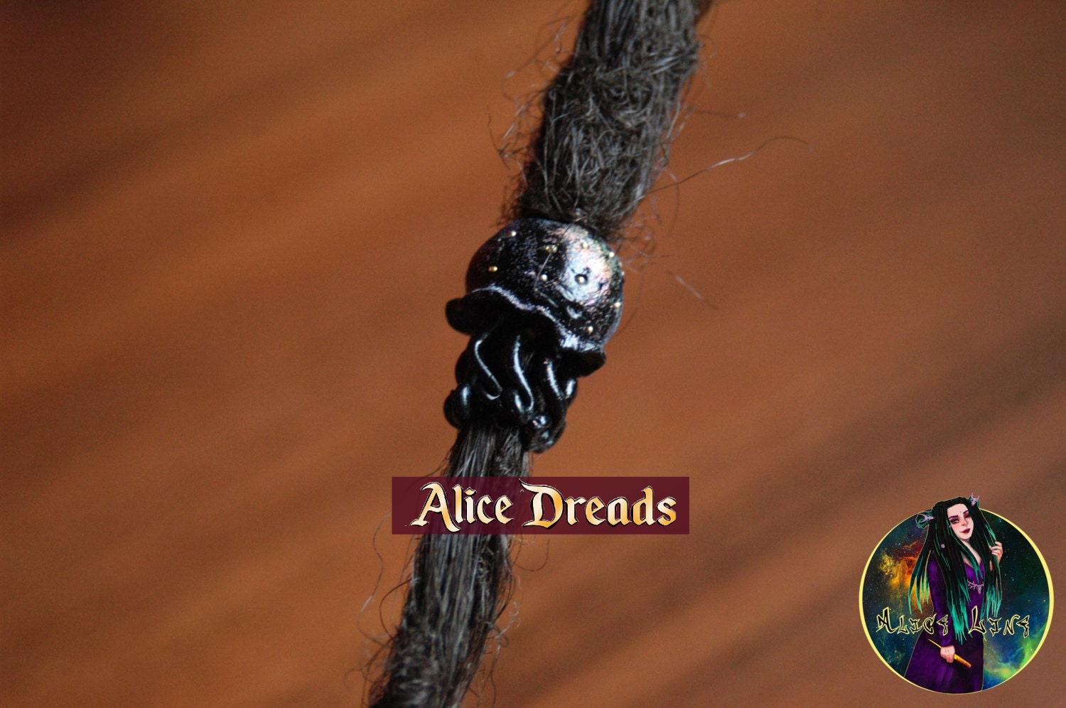Perle Für Dreads Dreadlock Schmuck Polymer Clay Quallen Perlen Dreadlocks Perle Für Dreads Dreadlock Schmuck Polymer Clay Quallen Perlen Dreadlocks von AliceDreads