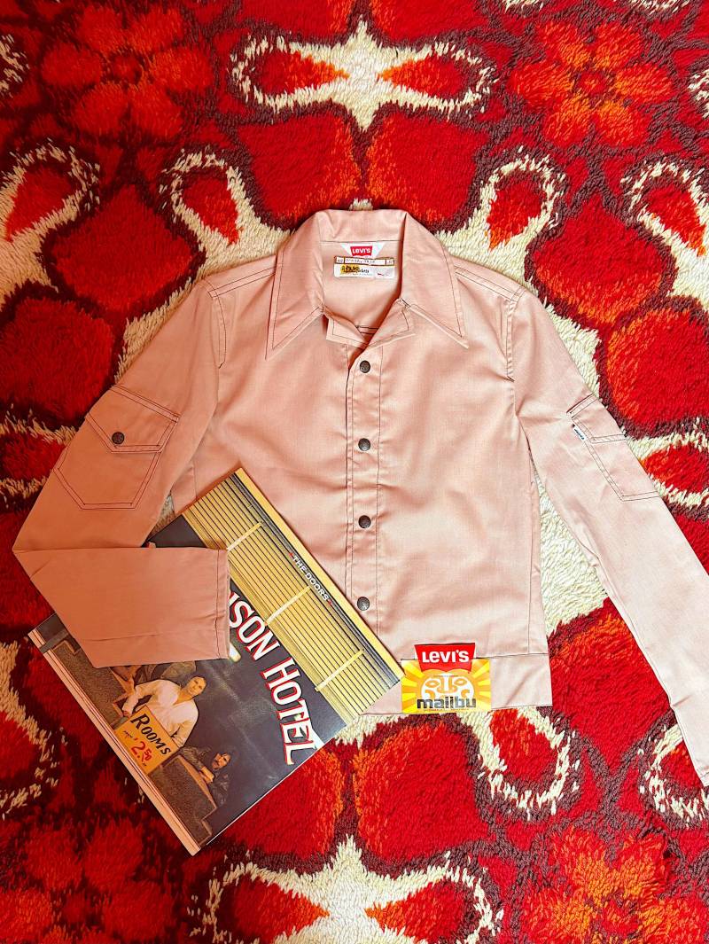 New Old Stock 70Er Levis Orange Tab Jacke/Hemd in Beige | Mid Century Vintage von AliceGroovy