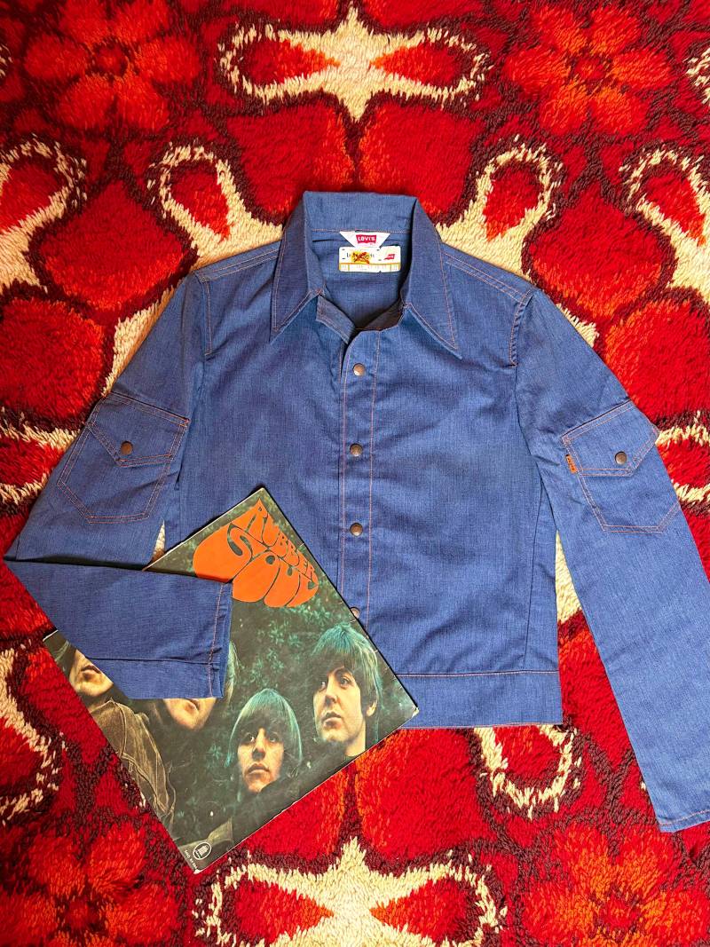 New Old Stock 70Er Levis Orange Tab Jeansjacke/Jeanshemd | Mid Century Vintage von AliceGroovy