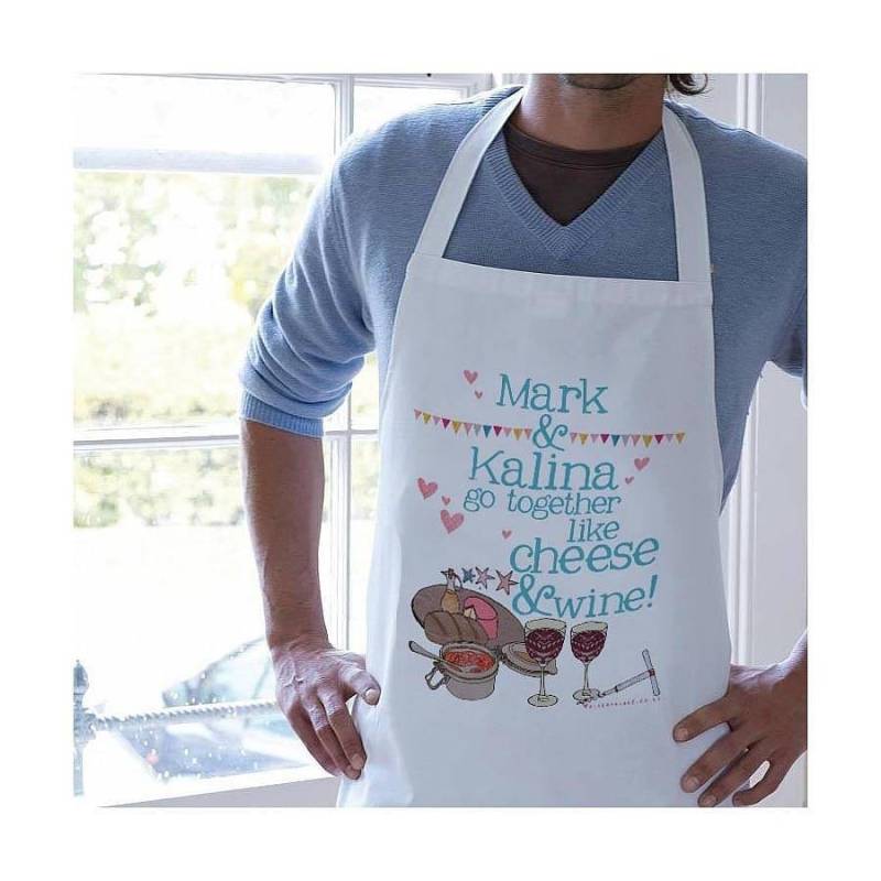Personalisierte Paare Schürze Geschenk Zum Jahrestag von AlicePalaceDesigns