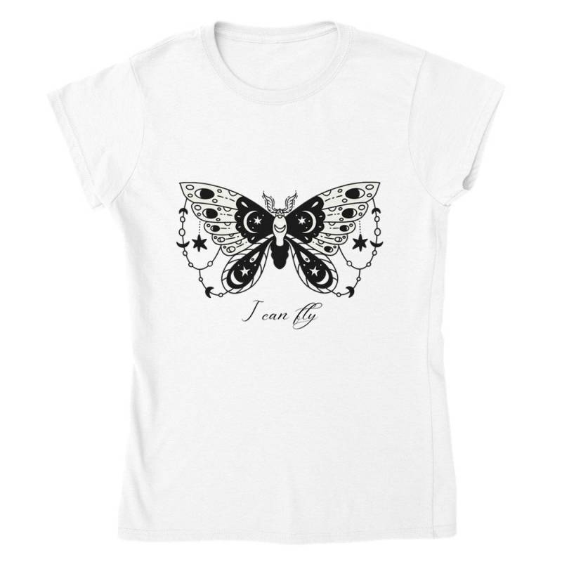 T-Shirt, Crewneck , Klassisch, Butterfly - I Can Fly T-Shirt, Crewneck , Klassisch, Butterfly - I Can Fly von AliceandNeo