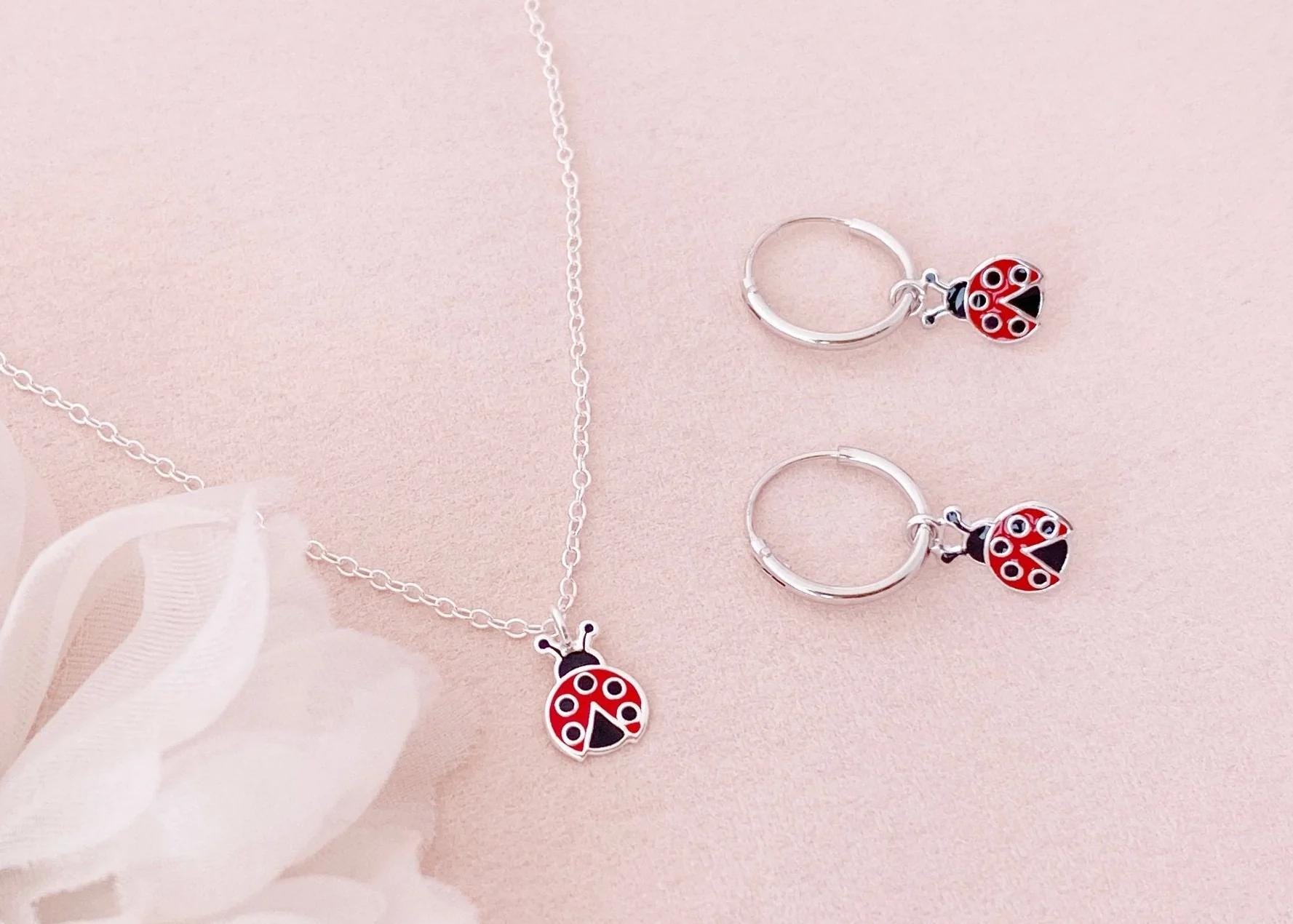 Kinder Halskette Marienkäfer von AliciasDiaryBerlin
