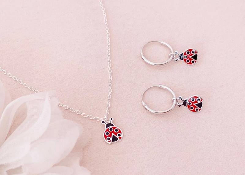 Kinder Halskette Marienkäfer von AliciasDiaryBerlin