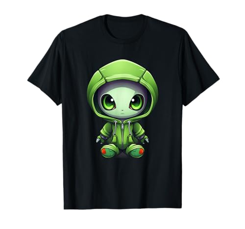 Green Alien I Alien für Kinder T-Shirt von Alien Art I Little Alien I Children Alien