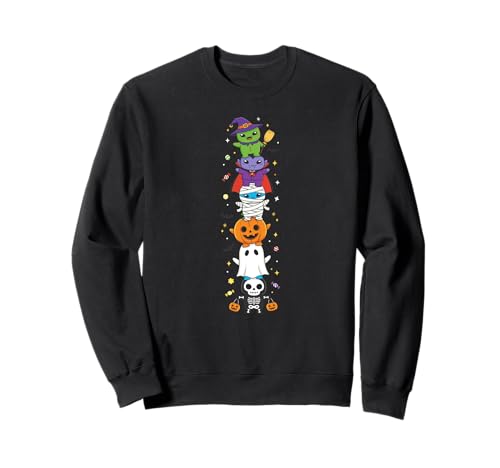 Lustige Alien-Hexe Vampir-Geist Halloween Kinder Herren Damen Sweatshirt von Alien Lovers Halloween Skeleton Mummy Outfits