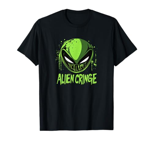 Grünes Alien Cringe Kostüm für Jungen und Mädchen T-Shirt Grünes Alien Cringe Kostüm für Jungen und Mädchen T-Shirt von Alien Outfit