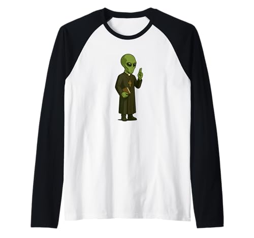 Lustiges Priester Alien Kostüm für Erwachsene und Kinder Raglan Lustiges Priester Alien Kostüm für Erwachsene und Kinder Raglan von Alien Priest Outfit