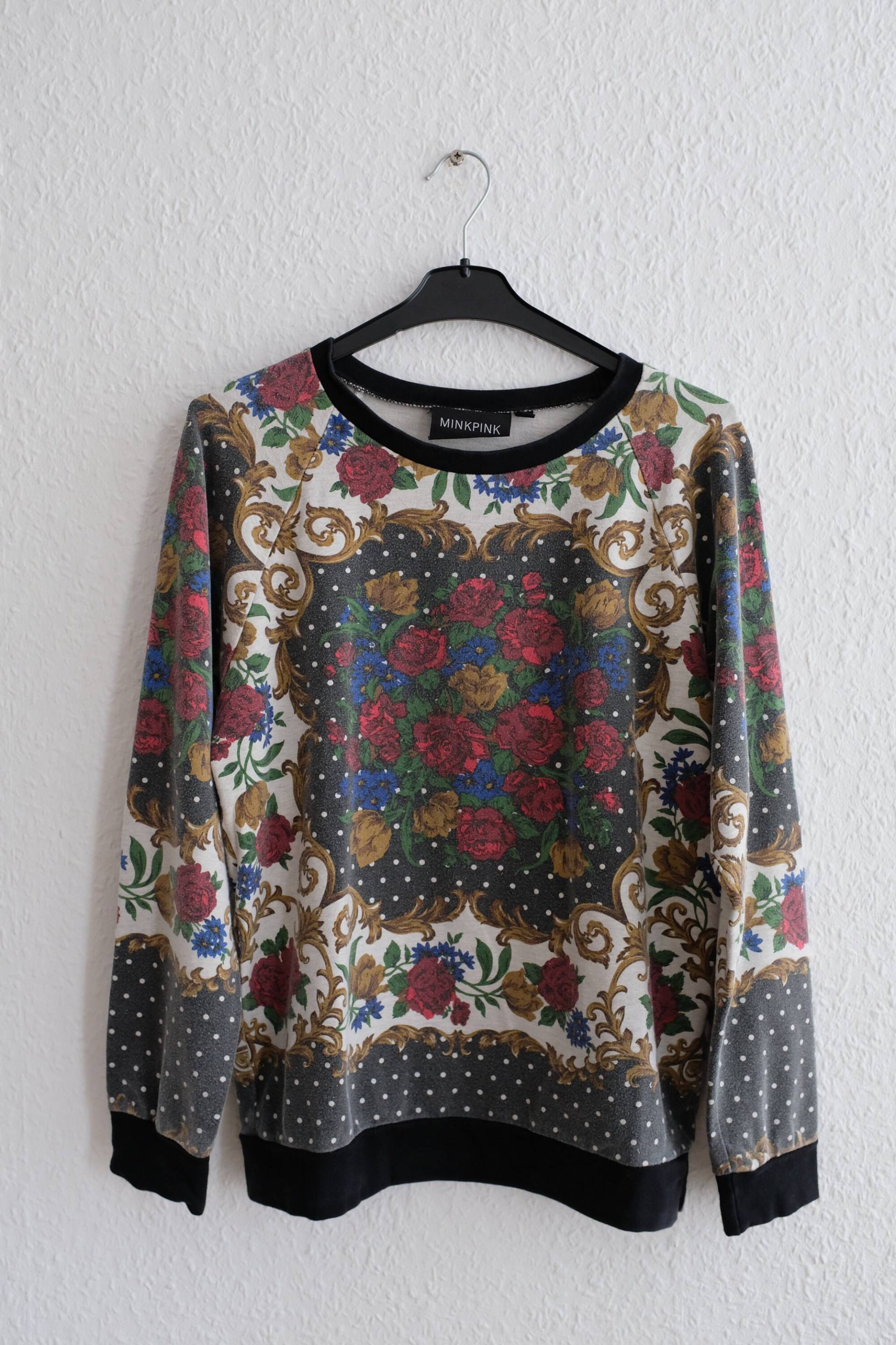 Vintage Ausgewaschener Blumendruck Sweatshirt. Damen Größe S Vintage Ausgewaschener Blumendruck Sweatshirt. Damen Größe S von AlienArmpit